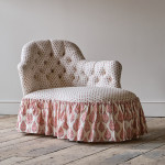 Mid 19th Century Chaise Longue in Titley & Marr Printed Cotton
