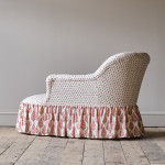 Mid 19th Century Chaise Longue in Titley & Marr Printed Cotton