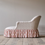 Mid 19th Century Chaise Longue in Titley & Marr Printed Cotton