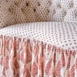 Mid 19th Century Chaise Longue in Titley & Marr Printed Cotton
