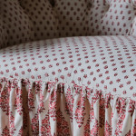 Mid 19th Century Chaise Longue in Titley & Marr Printed Cotton