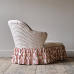Mid 19th Century Chaise Longue in Titley & Marr Printed Cotton