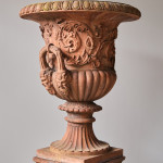 Pair of Terracotta Campana Vase Urns