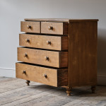 Antique Pine Chest of Drawers in Original Paint