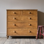 Antique Pine Chest of Drawers in Original Paint