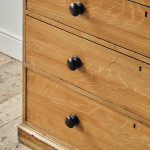 Antique Pine Linen Press in Original Paint