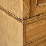 Antique Pine Linen Press in Original Paint