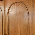 Antique Pine Linen Press in Original Paint