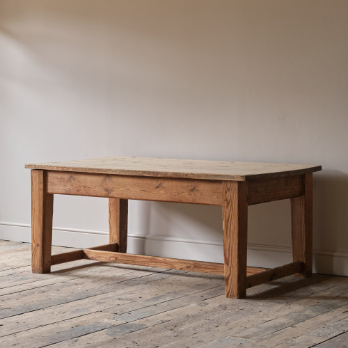 Antique Chunky Pine Farm House Kitchen Table