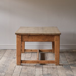 Antique Chunky Pine Farm House Kitchen Table