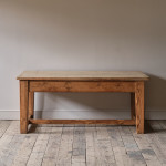 Antique Chunky Pine Farm House Kitchen Table