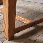 Antique Chunky Pine Farm House Kitchen Table
