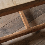 Antique Chunky Pine Farm House Kitchen Table