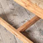 Antique Chunky Pine Farm House Kitchen Table