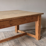 Antique Chunky Pine Farm House Kitchen Table
