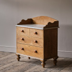 Antique Pine Washstand Chest of Drawers in Original Paint