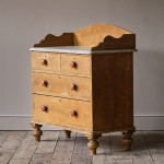 Antique Pine Washstand Chest of Drawers in Original Paint