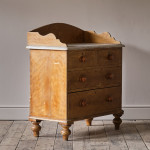 Antique Pine Washstand Chest of Drawers in Original Paint