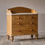 Antique Pine Washstand Chest of Drawers in Original Paint