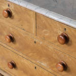Antique Pine Washstand Chest of Drawers in Original Paint