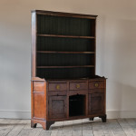 Georgian Oak Dog Kennel Dresser & Rack
