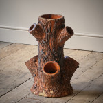 Antique Faux Bois Strawberry Planter