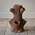 Antique Faux Bois Strawberry Planter