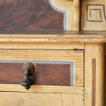 19th Century Pine Cupboard in Original Paint