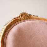 19th century giltwood slipper chair attributed to Lamb of Manchester