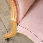 19th century giltwood slipper chair attributed to Lamb of Manchester