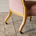 19th century giltwood slipper chair attributed to Lamb of Manchester