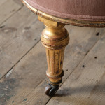 19th century giltwood slipper chair attributed to Lamb of Manchester