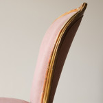 19th century giltwood slipper chair attributed to Lamb of Manchester