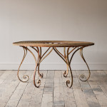19th Century Wrought Iron Strapwork Tree Table