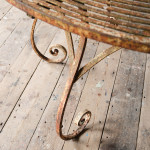 19th Century Wrought Iron Strapwork Tree Table