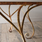 19th Century Wrought Iron Strapwork Tree Table