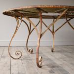 19th Century Wrought Iron Strapwork Tree Table