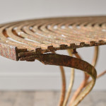 19th Century Wrought Iron Strapwork Tree Table