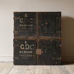 Pair of 19th Century Pine Campaign Carry Chests