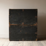 Pair of 19th Century Pine Campaign Carry Chests