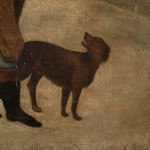 Early 19th century naive oil on canvas.
