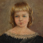 Small 19th Century Naïve Oil on Canvas