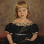 Small 19th Century Naïve Oil on Canvas