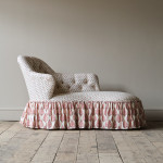 Mid 19th Century Chaise Longue in Titley & Marr Printed Cotton