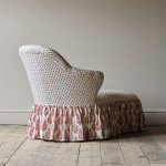 Mid 19th Century Chaise Longue in Titley & Marr Printed Cotton