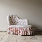 Mid 19th Century Chaise Longue in Titley & Marr Printed Cotton