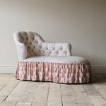 Mid 19th Century Chaise Longue in Titley & Marr Printed Cotton