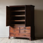 George III Mahogany Linen Press