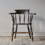 19th Century Elm Smokers Bow Windsor Chair