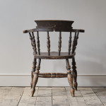 19th Century Elm Smokers Bow Windsor Chair
